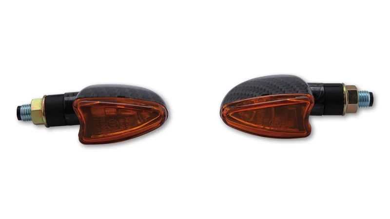 Intermitente HIGHSIDER smart Arrow Mini - cristal naranja - homologado E - Pareja