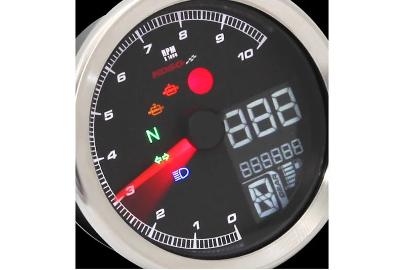Velocímetro multifunción KOSO TNT-04 - Negro
