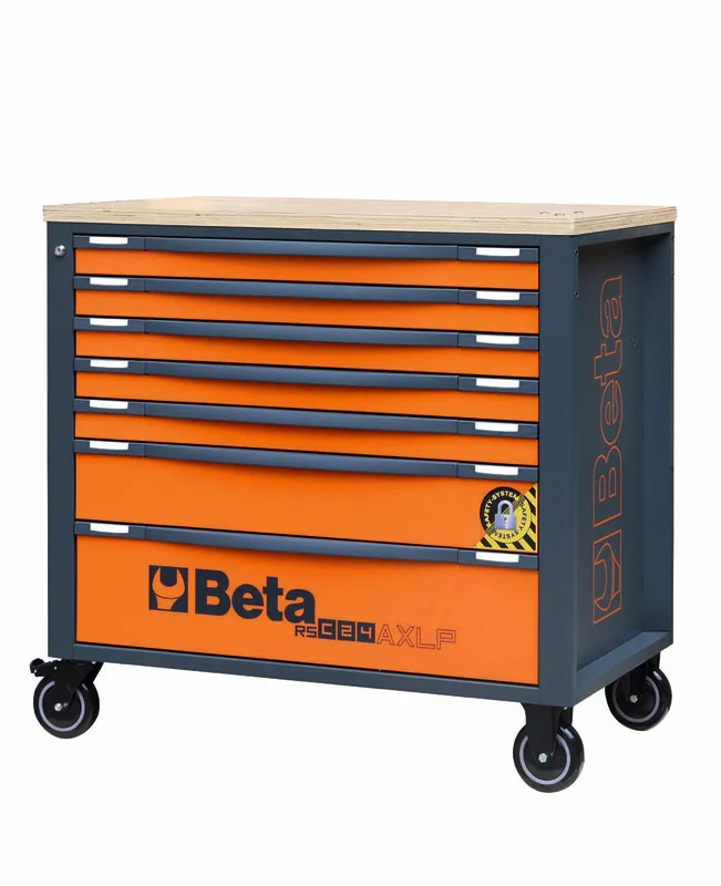 Cajonera móvil BETA RSC24AXLP/7 con 7 cajones + juego de 418 herramientas ¼’’ y ½’’