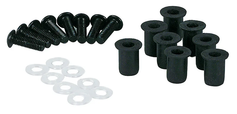 Kit de tornillos de carenado en aluminio HIGHSIDER smart - tuercas de goma M5 - 8 piezas