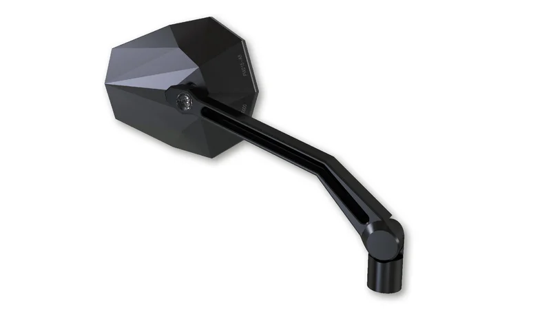 Retrovisor de manillar HIGHSIDER pro Stealth -X2 - con intermitentes LED - negro - Pareja