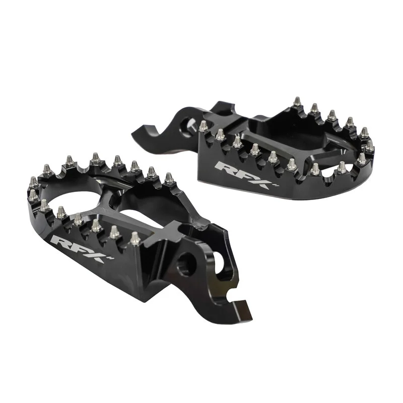 Estriberas RFX Pro Series aluminio CNC - negro
