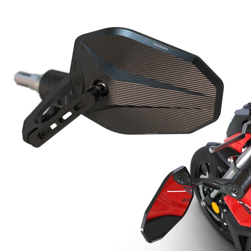 Retrovisor para extremos de manillar HIGHSIDER pro Victory-X Force-Evo