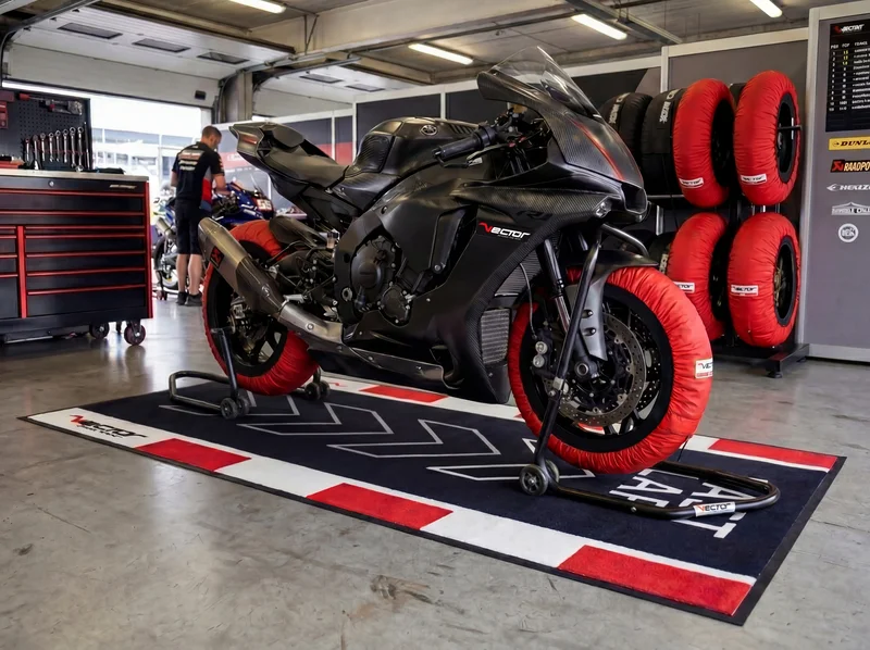 VECTOR Alfombra de Paddock PRO - FIM - 200 x 100 cm - LAST LAP
