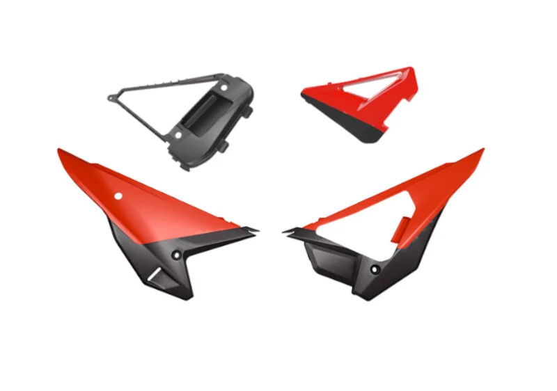 Kit paneles laterales RACETECH Revolution - rojo