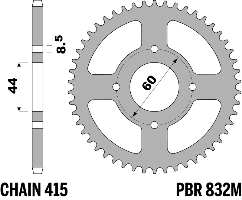 Corona PBR acero estándar - 415