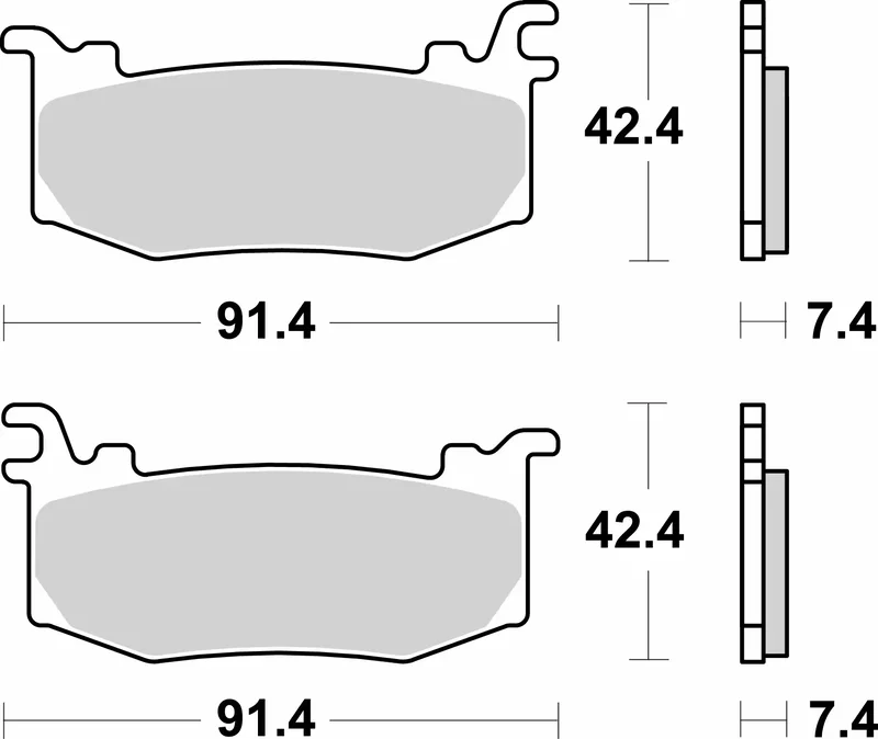 Pastillas de freno sinterizadas Brembo - 07BB44SA