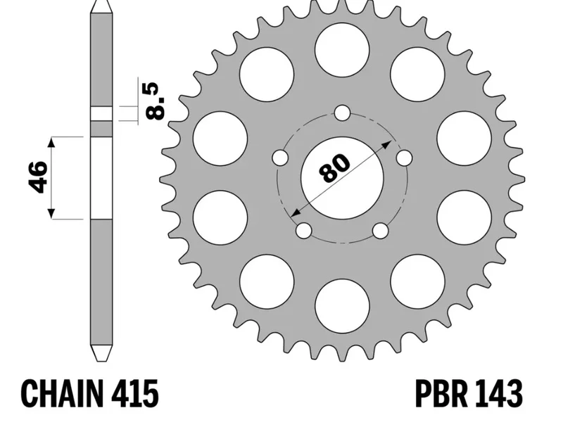 Corona PBR acero estándar - 415