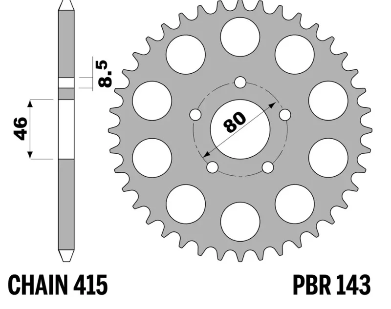 Corona PBR acero estándar - 415