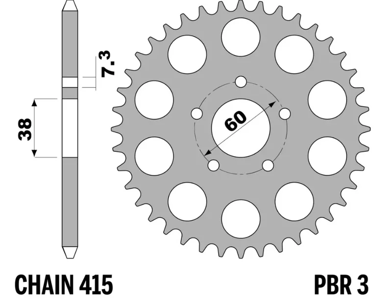 Corona PBR acero estándar - 415