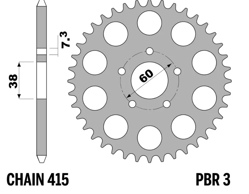 Corona PBR acero estándar - 415