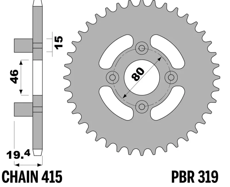 Corona PBR acero estándar - 415