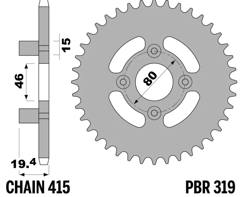 Corona PBR acero estándar - 415