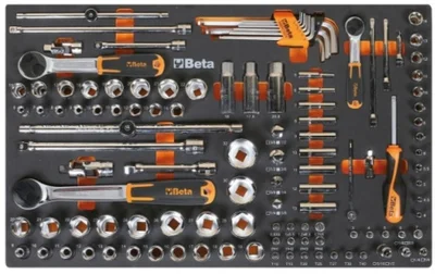 BETA TOOLS Soft Foam Tray with Tool Assortment