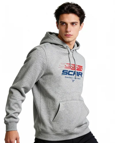 SCAR Hoodie Factory - gris
