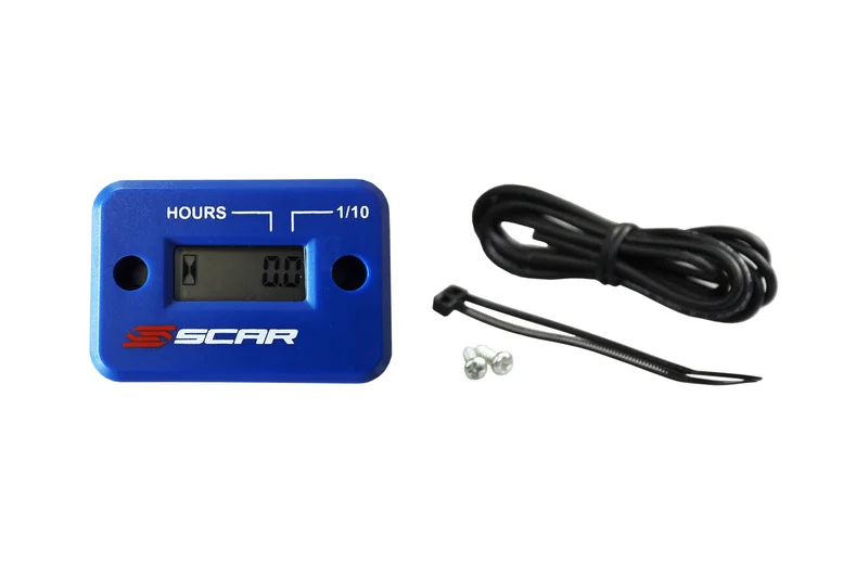 Cuentahoras SCAR cableado con velcro azul