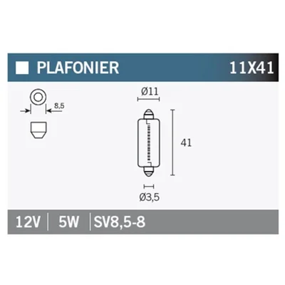 Lámpara OSRAM 6413 - 12V 5W - 10 uds