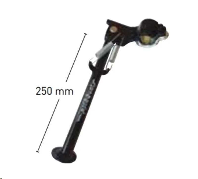 Caballete lateral universal para tubo ø26-ø32 – largo 250mm BUZZETTI