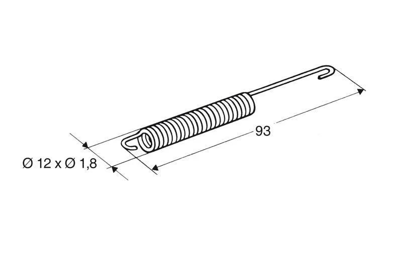 Muelle para caballete lateral BUZZETTI