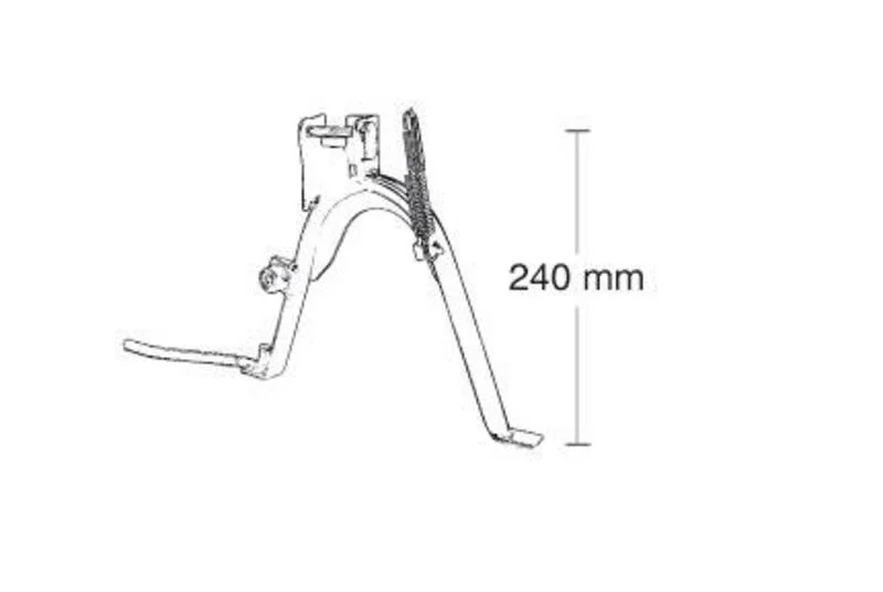 Caballete central completo rueda 12'' BUZZETTI