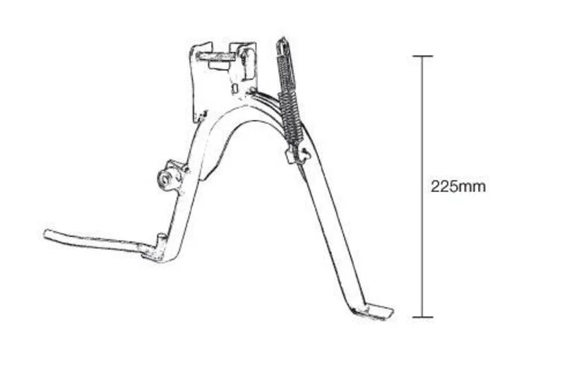 Caballete central completo BUZZETTI