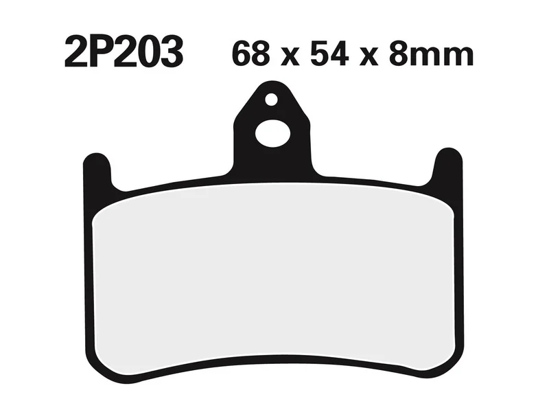 Juego pastillas de freno NISSIN 2P203ST Del. Honda RS250