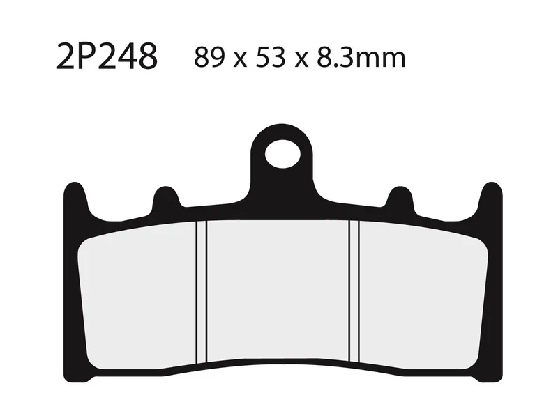 Juego pastillas de freno NISSIN 2P248NS Del. ZX6R 98-02