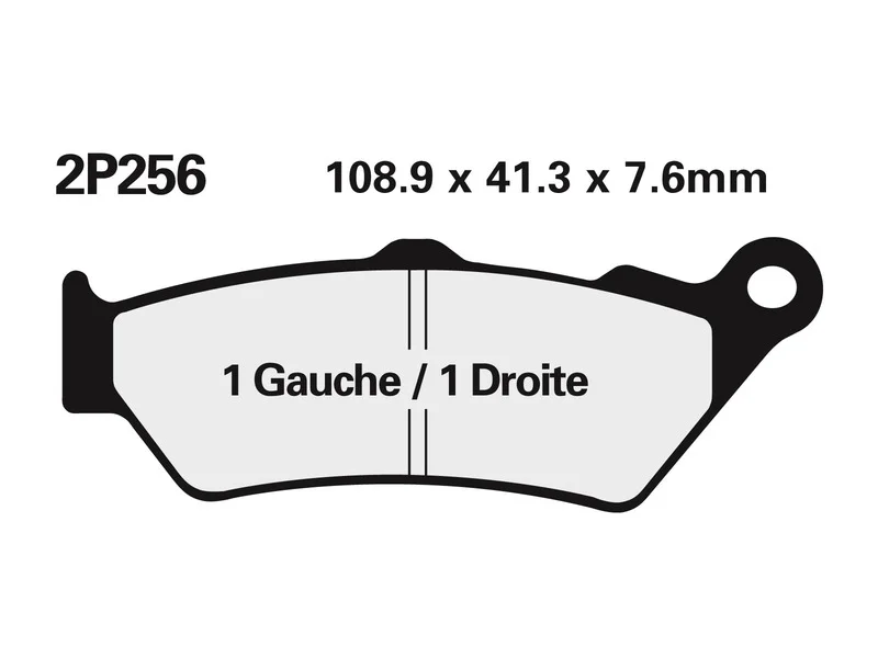 Juego pastillas de freno NISSIN 2P256NS Del. BMW F650 01