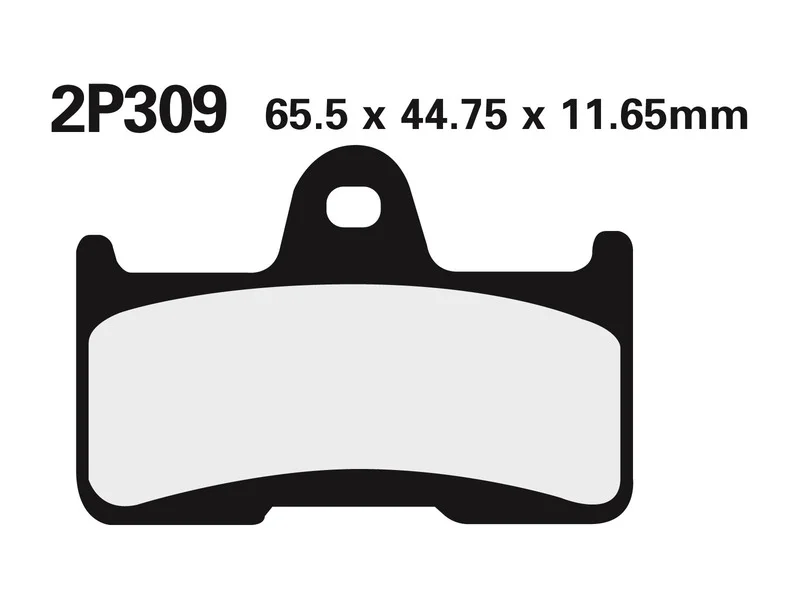 Juego pastillas de freno NISSIN 2P309GS Tra. LX700-4A QUAD