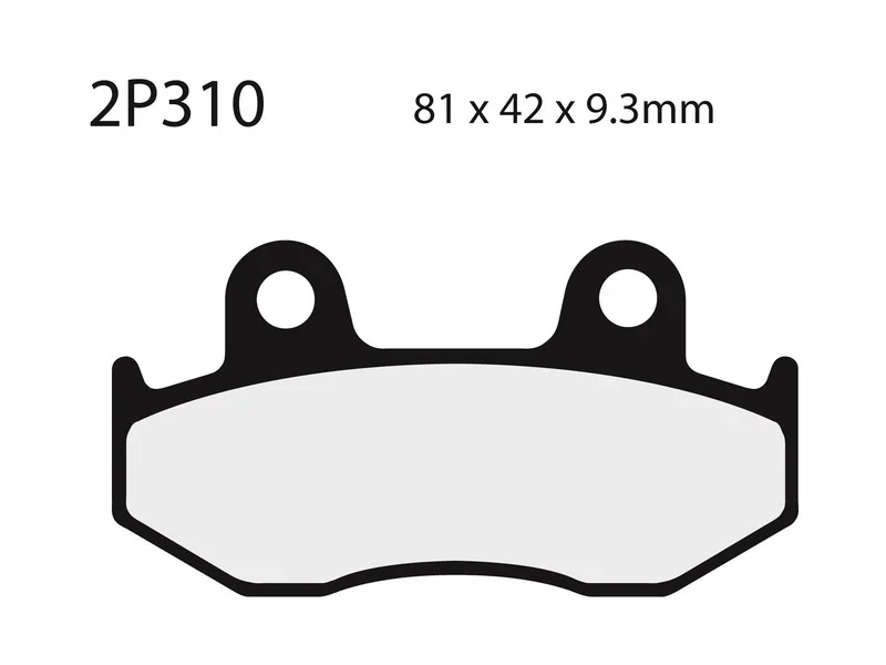 Juego pastillas de freno NISSIN 2P310NS Del. SH125 01-08