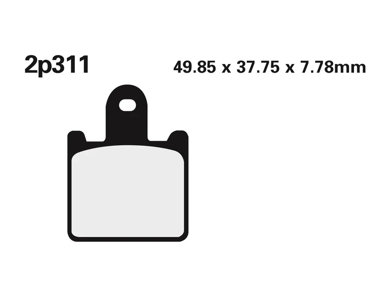 Juego pastillas de freno NISSIN 2P311ST ZX6R/Z1000 07