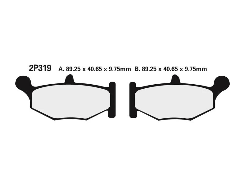 Juego pastillas de freno NISSIN 2P319NS Tra. GSXR600-750 06