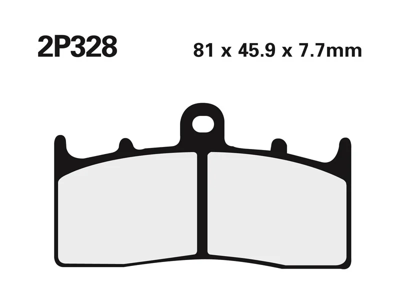 Juego pastillas de freno NISSIN 2P328ST Del. BMW