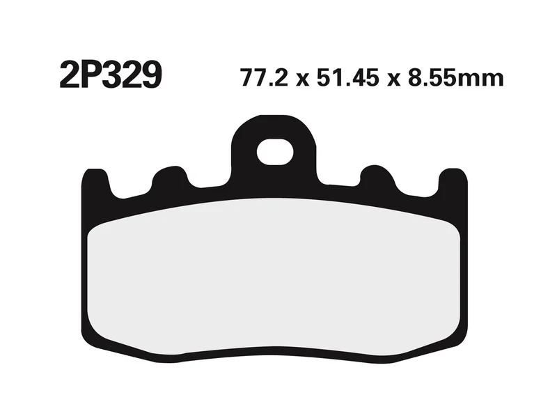 Juego pastillas de freno NISSIN 2P329ST Del. BMW