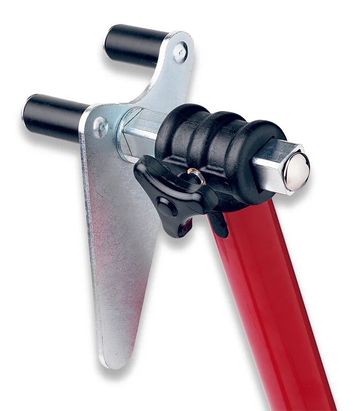 Caballete delantero universal BIKE LIFT rojo con soportes pivotantes