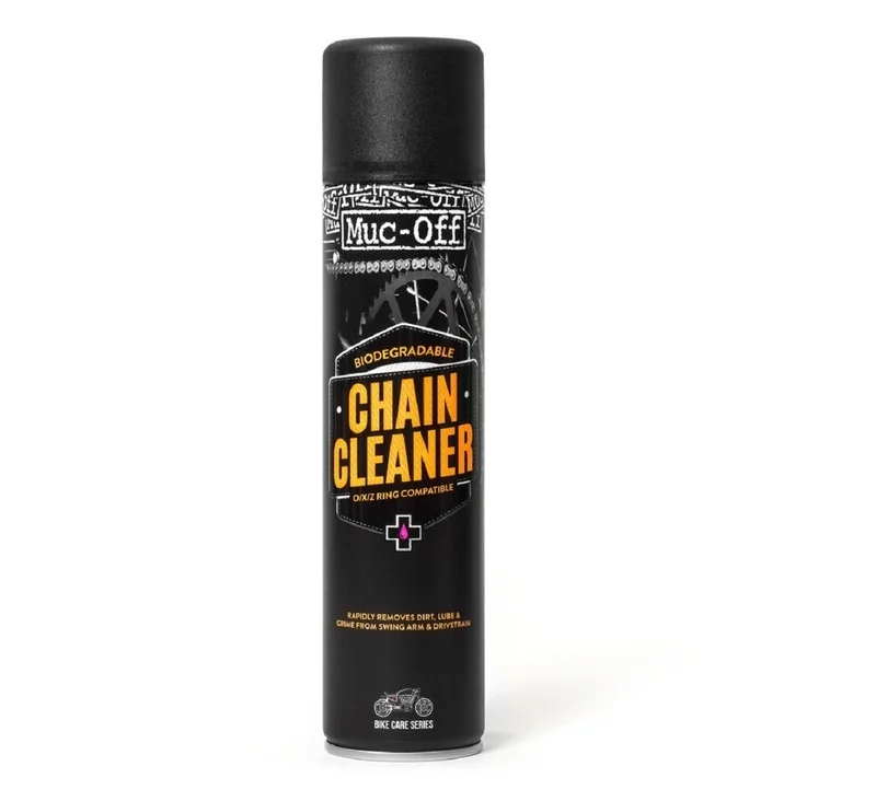 Limpiador desengrasante para cadenas de moto MUC-OFF - Pack spray 400 ml (x12)