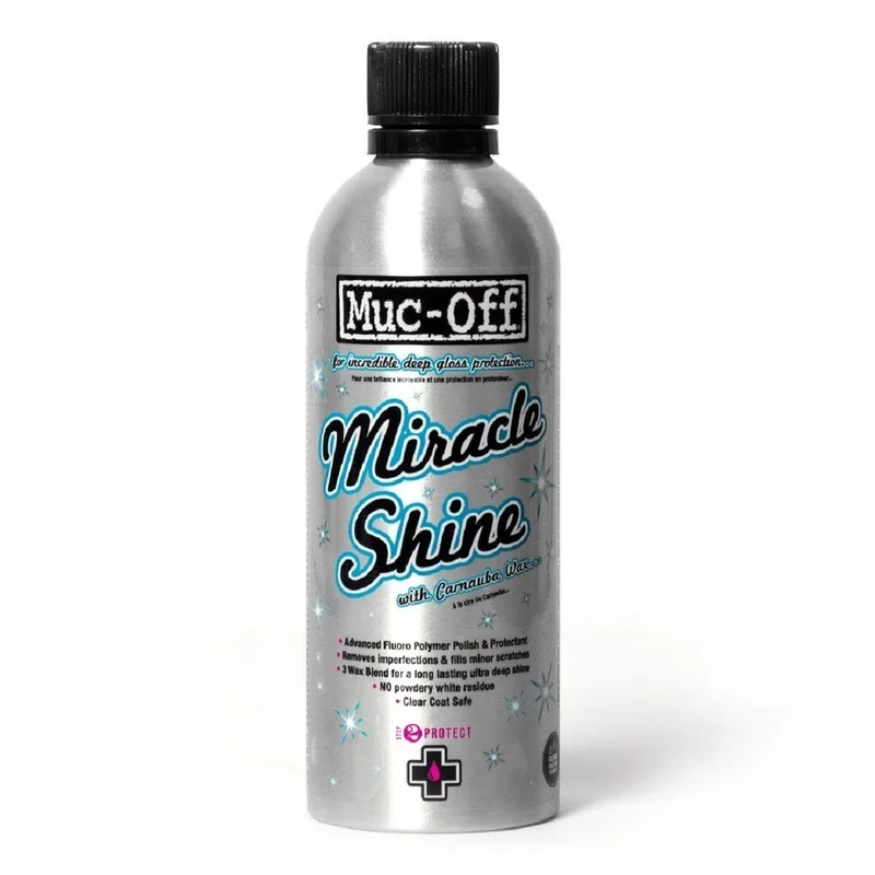 Pulimento (cera de carnauba) MUC-OFF Miracle Shine Motorcycle Polish Bote - 500ml (x12)