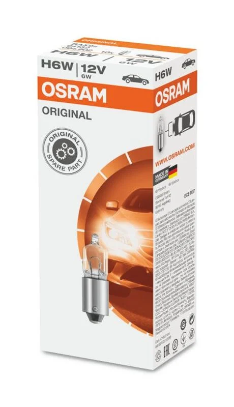 Lámpara OSRAM 64132 - H6W 12V 6W - 10 uds