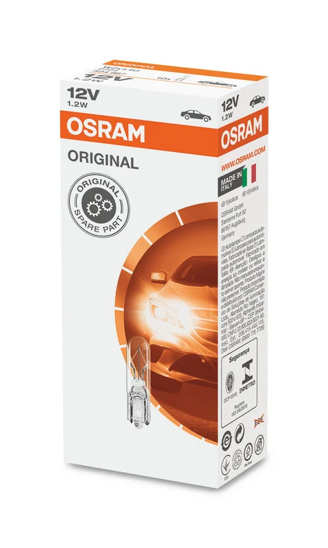 Lámpara OSRAM 2721 - 12V 1,2W 2721 - 10 uds