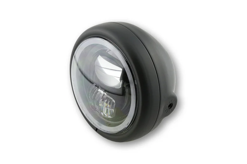 Faro delantero LED HIGHSIDER pro Pecos Type 7 - 5 3/4 inch - negro