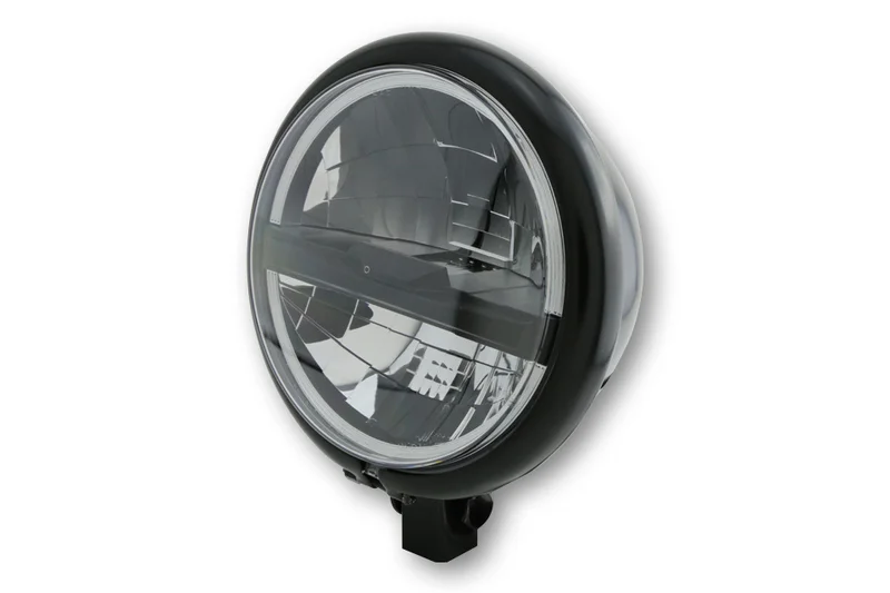 Faro delantero LED HIGHSIDER pro Bates Style Type 5 - 5 3/4 inch - negro