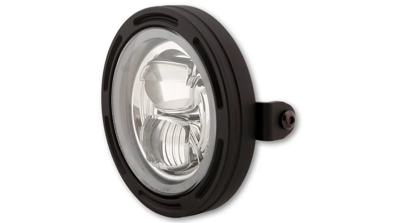 Faro delantero LED HIGHSIDER pro Frame-R2 Type 7 - 5 3/4 inch - negro
