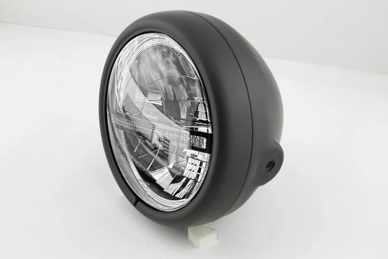 Faro delantero LED HIGHSIDER pro Pecos Type 12 - 5 3/4 inch - negro