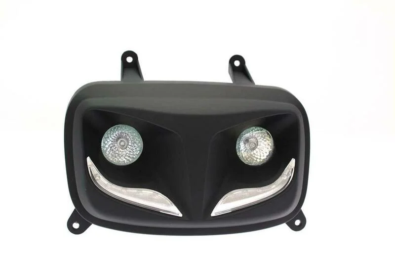 Faro auxiliar LED R8 BIHR negro mate