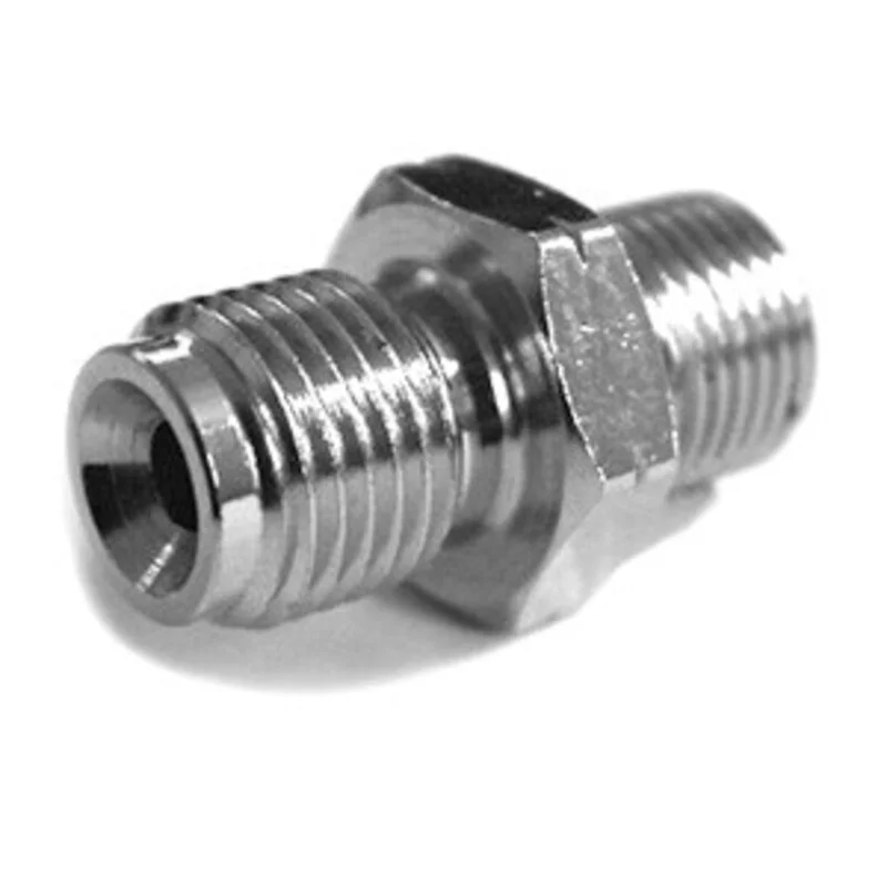 Adaptador macho cóncavo M10x1 cromado