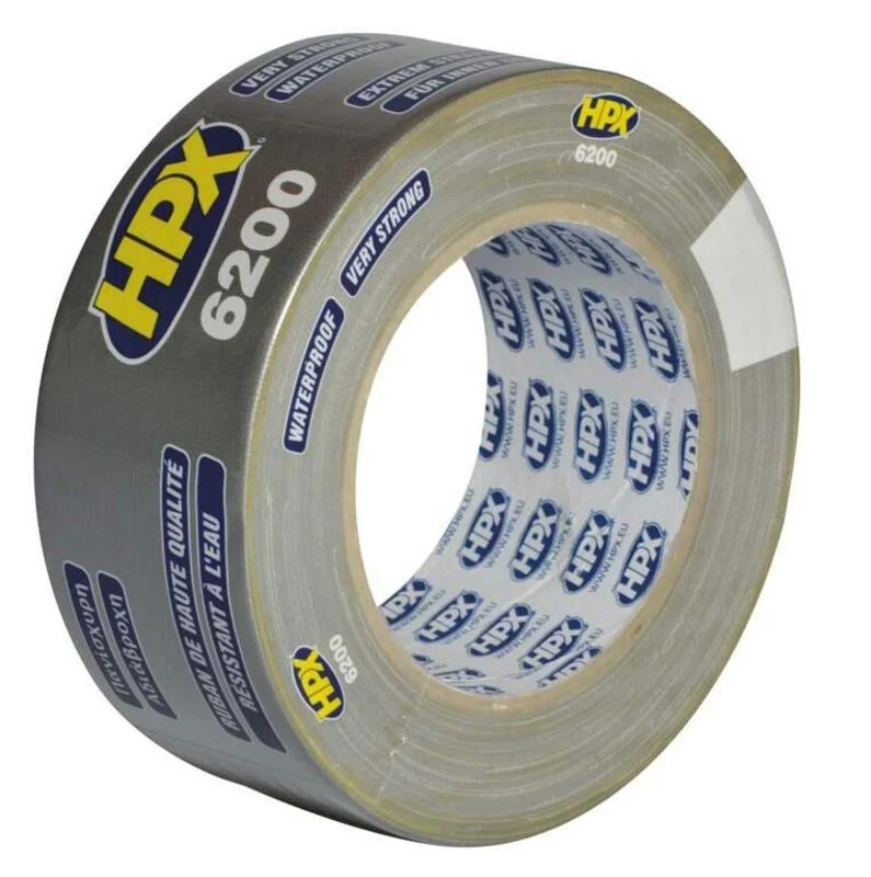 Rollo de cinta americana 50mmx25m. Color plata. HPX6200