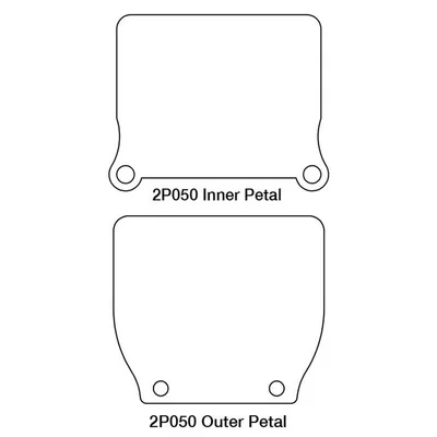 Láminas  de carbono para caja de láminas V-Force 2 · Ref. 2P050-1
