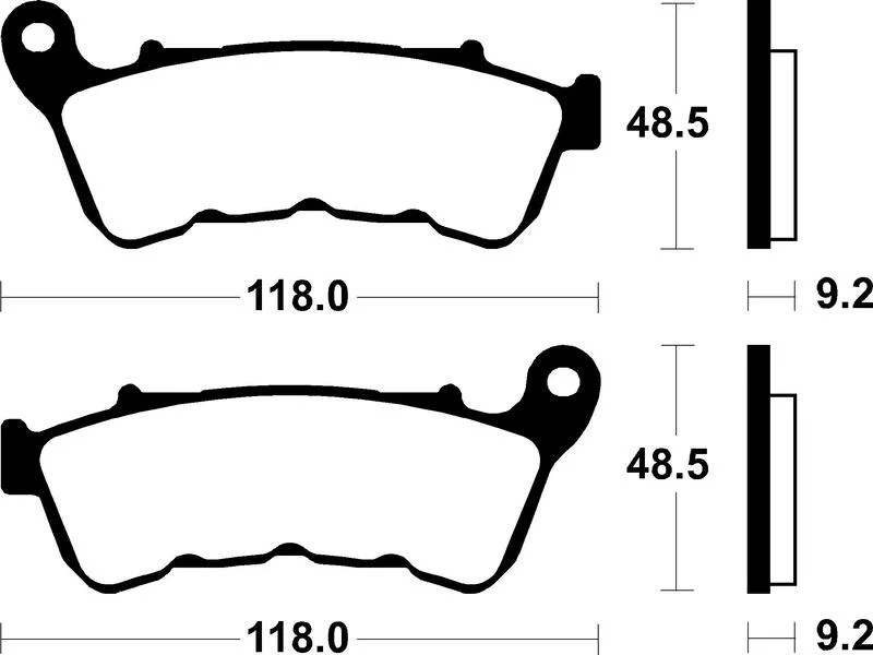 Pastillas de freno Tecnium MF434 Sinterizadas Harley Davidson