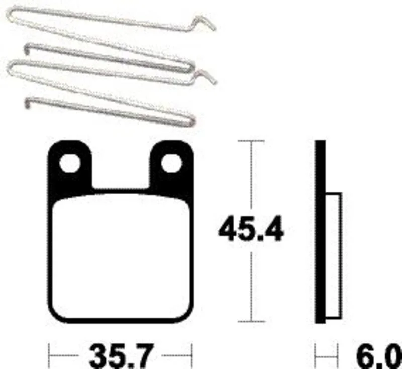 Pastillas de freno Tecnium Scooter orgánicas ME319