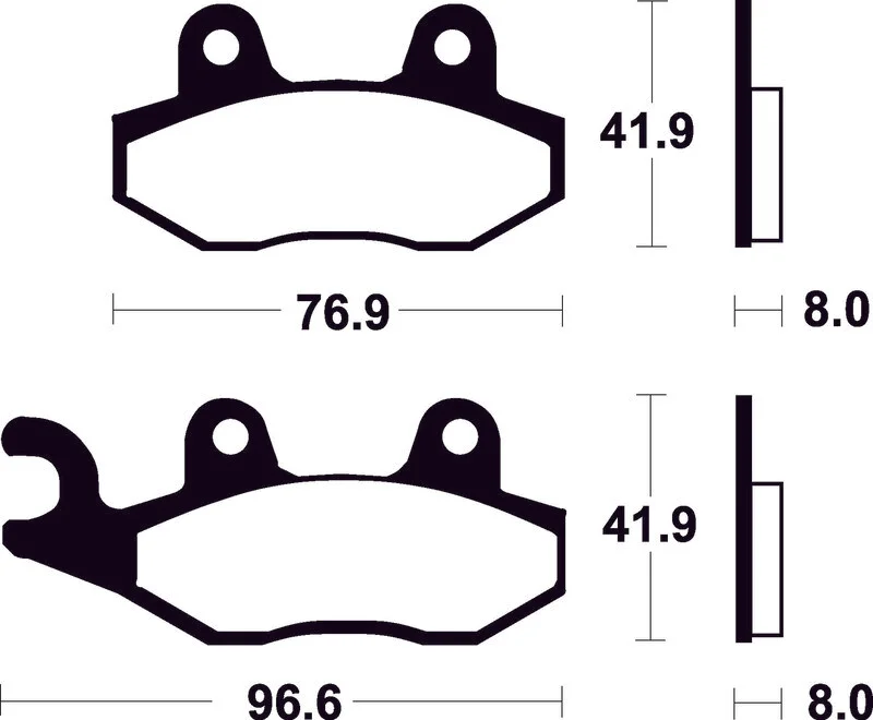 Pastillas de freno Tecnium Scooter orgánicas ME111